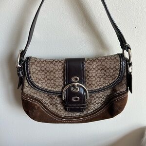 Coach Small SoHo Shoulder Bag in Signature Brown